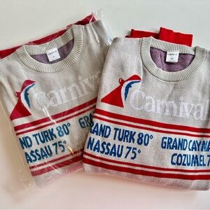 NEW Embroidered Carvinal Cruise Tropical “Ugly”Christmas Sweater Sz XXL and XL